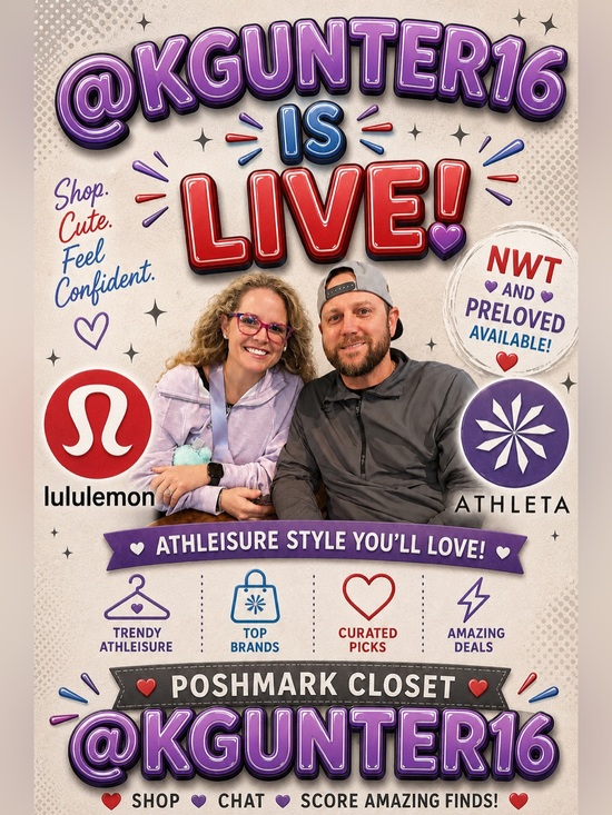 lululemon athletica Other - @Kgunter16 is LIVE NOW! NWT, Preloved & Unlisted Lululemon & Athleta Activewear.